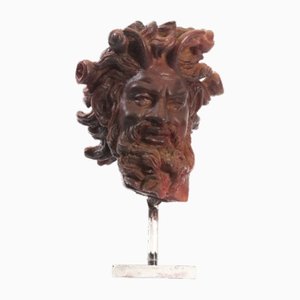 Figura de cera con cabeza de fauno de Chiurazzi, años 90