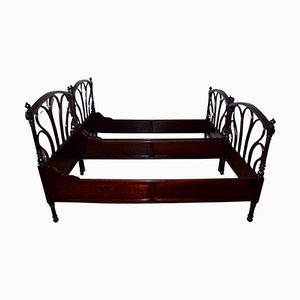 Antique Two Double Beds attributed to Jacob Josef Kohn, 1916, Set of 2