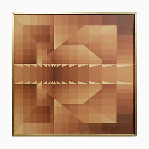 Georges Vaxelaire, Geometric Composition, 1976, Oil on Canvas