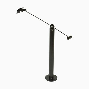 Black Floor Lamp from Swiss Baltensweiler, 1960s