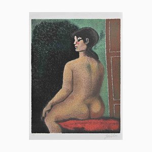 Franco Gentilini, Nude from the Back, 1970s, Lithograph