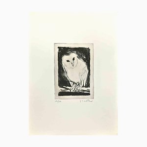 Enotrio Pugliese, Owl, Radierung, 1963