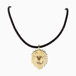 18K Gold Pendant Lion, 2000s