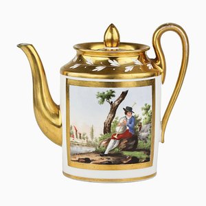 Russian Gardner Teapot in Porcelain