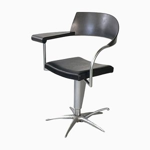 Italian Modern Office Techno Barber Chair attributed to Philippe Starck Maleletti for Tecno, 1990s