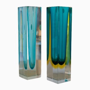 Murano Glass Vases, Set of 2