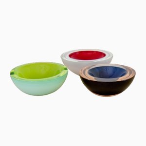 Murano Glass Bowls, 1960s, Set of 3