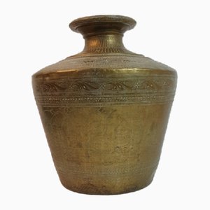 Vintage Vase in Brass, 1950s