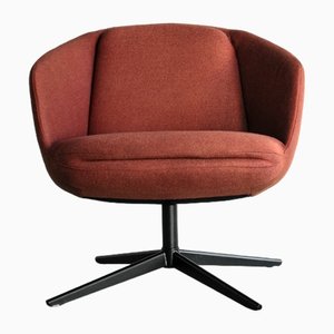 Monsac Swivel Chair in Red