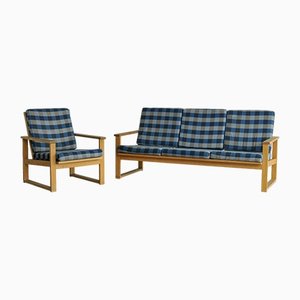 Beach Triple Sofa and Armchair, Set of 2