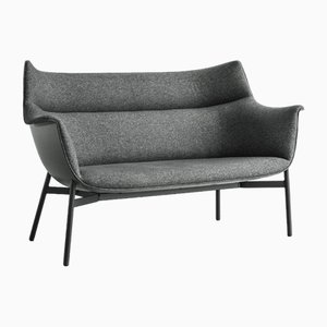 Grand Canapé en Tissu Gris de Ikea