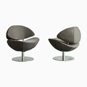 Fauteuils Softline Gris, Set de 2