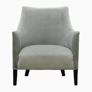 Vintage Sessel mit Grauem Bezug