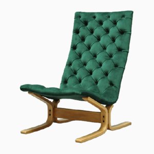 Vintage Green Lounge Chair