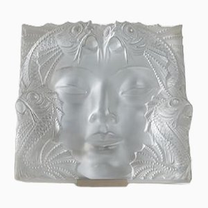 Escultura de máscara de René Lalique, años 80