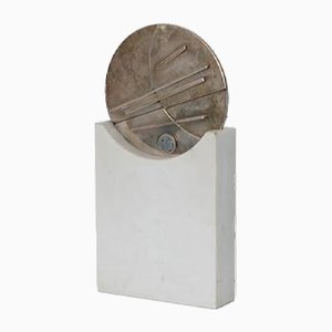Luigi Veronesi, Escultura, 1972, Plata sobre mármol