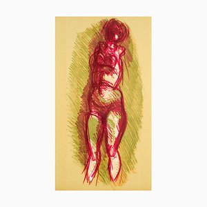 Ennio Morlotti, Nude Female, 1973, Lithograph