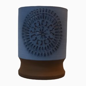 Blaue Modell 511 Vase von Alingsås-Keramik, 1960er
