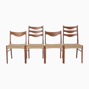 Chaises par Arne Wahl Iversen pour Glyngøre, Set de 4