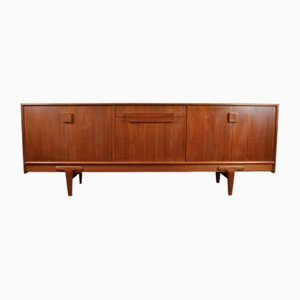 Credenza lunga in teak di E. Johansson per Gerns Mobelfabrik, Danimarca, anni '60