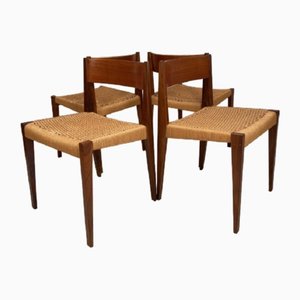 Danish Pia Teak Dining Chairs by Poul Cadovius for Royal Persiennen, Set of 4