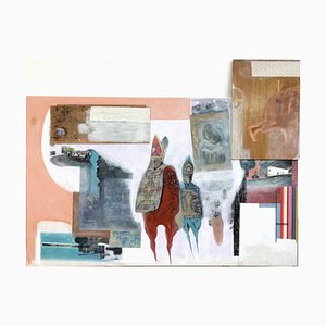 Peter Hofmann Gir, Roma 2, 2022, Collage en madera
