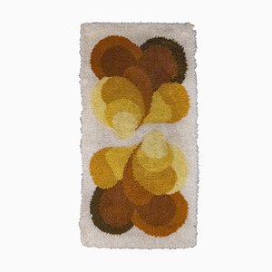 Brown Double Flower Rug from Desso, 1970s
