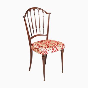 Antique Chiavarina Chair in Lacquered Walnut, 1890s