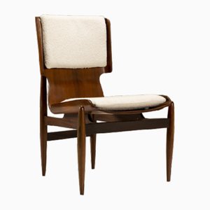 Bentwood with Rosewood Veneer Side Chair by Barovero Turin, Italy, 1960s