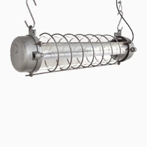 Lámpara colgante industrial vintage regulable, años 60