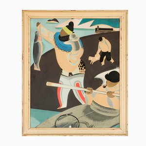 Mikael Pasternak, Komposition, 1920er, Gouache