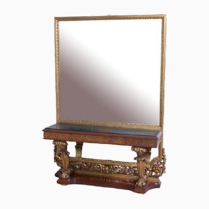 Grand Miroir Liberty avec Cadre Doré