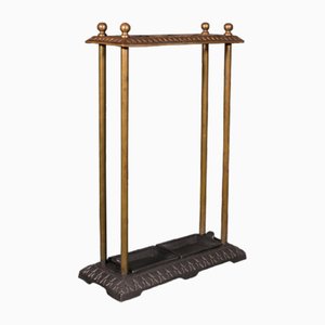 Victorian Sectional Umbrella Stand in Bronze and Iron, England, 1900s