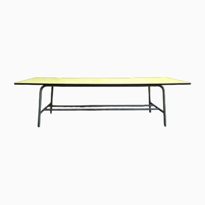 Yellow Formica Work Table, 1950s