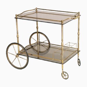 Chariot de Service pour Hôtel Danieli Venice Vintage par Aldo Tura, 1950s