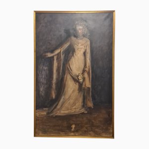Ernestina Mac Orlandini, Portrait, 1890er, Öl auf Leinwand