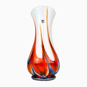 Jarrón de cristal de Murano cortado a mano de Carlo Moretti, Italy, años 70