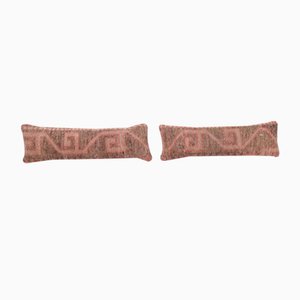 Oushak Lumbar Rug Cushion Covers, Set of 2