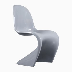 Grau glänzender Panton Chair von Verner Panton für Vitra, 1991
