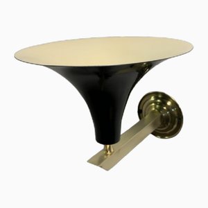 Applique Murale Vintage en Laiton, 1940s