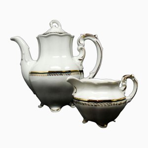 Cafetière Style Rococo et Pichet à Lait de Karolina, 1960s, Set de 2