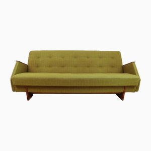 Upholstered Sofa in Teak Wood