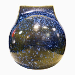 Italian Stoneware Vase by Franco Bucci for Laboratory Pesaro, 1970s