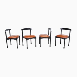 Italian Dining Chairs by Vico Magistretti, 1970s, Set of 4