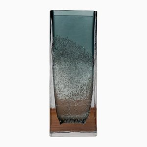 Mid-Century German Glass Block Vase, 1960s