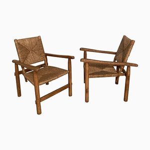 Armchairs by Charlotte Perriand, 1945, Set of 2