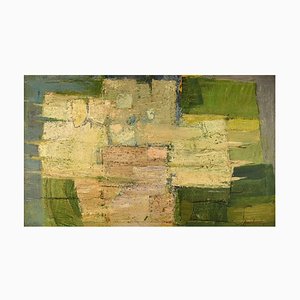 Svend Saabye, Composición abstracta, años 60, óleo sobre lienzo