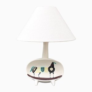 Vintage French Ceramic Table Lamp by Roger Capron, 1950s