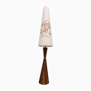 Mi-Century Diabolo Teak Birds Stehlampe