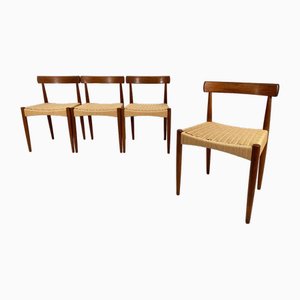 Model 175 Dining Chairs by Arne Hovmand Olsen, 1960s, Set of 4